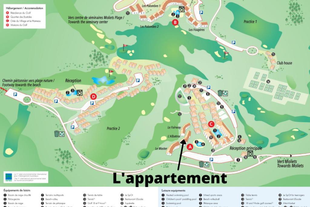 L'Appart Vue Golf Piscines Nature Ocean A Moliets Apartment Ngoại thất bức ảnh